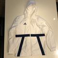 Adidas Jackets & Coats | Adidas Rain Jacket With Hood | Color: Blue/White | Size: Xs