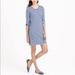 J. Crew Dresses | J. Crew Stripped Dress With Side Zippers | Color: Blue | Size: M