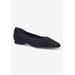 Wide Width Women's Mireya Flat by Bella Vita in Navy Knit (Size 9 W)