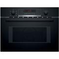 Bosch Home & Kitchen Appliances Bosch Serie 4 CMA583MB0B Built In Microwave Oven with Hot Air, 45cm, Black