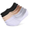 Leotruny 6 Pairs Unisex Thick Cushion Athletic Cotton Non Slip Low Cut Flat Liner No Show Socks, C01-black/White/Light Gray, Medium