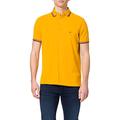 Tommy Hilfiger Men's Tommy Tipped Slim Polo Shirt, Courtside Yellow, L