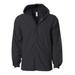 Independent Trading Co. EXP95NB Water-Resistant Hooded Windbreaker in Black size Small | Nylon