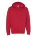 Independent Trading Co. SS4500 Midweight Hooded Sweatshirt in Red size XL | 80/20 Cotton/Polyester