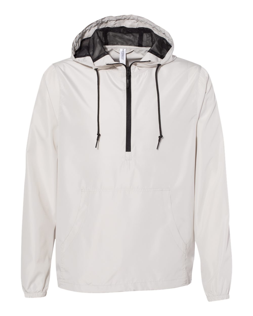 Independent Trading Co. EXP54LWP Lightweight Quarter-Zip Windbreaker Pullover Jacket in Smoke size 2XL | Polyester