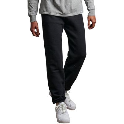 Russell Athletic 696HBM Dri-Power Closed Bottom Sweatpant in Black size Large | Cotton Polyester