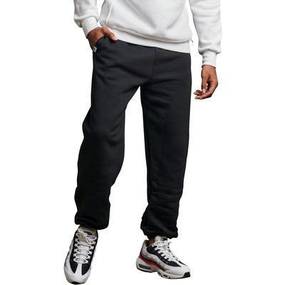 Russell Athletic 029HBM Dri-Power Closed Bottom Pocket Sweatpant in Black size Small | Cotton/Polyester Blend