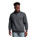 Russell Athletic 1Z4HBM Dri Power Quarter-Zip Cadet Collar Sweatshirt in Black Heather size Small | Cotton Polyester