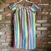 J. Crew Dresses | J. Crew Off-Shoulder Striped Mini Dress Multicolor | Color: Blue/Yellow | Size: 6