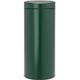 Brabantia 30L Kitchen Touch Bin New (Pine Green) Removable Lid, Soft-Touch Open, Easy Clean Rubbish Waste Bin + Free Bin Bags