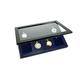 SAFE Albums Black Display Case with Wooden Frame For 8 Pocket Watches. Dark Blue Velour Insert with 8 Spaces for Housing Your Pocket Watches Collections.