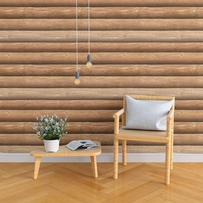 Brown wood Peel and Stick Removable Wallpaper 2870