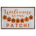 20.25" Orange White "Welcome To Our Pumpkin Patch!" Autumn Wall Decor