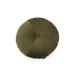 By-Boo Faith Round Green Corduroy Throw Pillows (Set of 2)