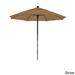 California Umbrella 7.5' Rd. Fiberglass Frame/Rib Commercial Market Umbrella, Push Lift System, Black Finish, Olefin Fabric