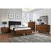 Coaster Furniture Robyn Dark Walnut Bed with Upholstered Headboard