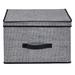 Simplify Jumbo Black Storage Box - L16"x W16"x H10"