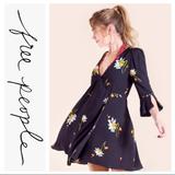 Free People Dresses | Free People Time On My Side Wrap Dress | Color: Black | Size: M