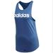 Adidas Tops | Adidas ~ Women's Essential Linear Blue Tank Top | Color: Blue | Size: Xl