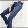 Madewell Jeans | Madewell 9 Inch High Rise Skinny Jeans Raw Hem | Color: Blue | Size: 25
