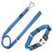 Blue 'Advent' Outdoor Series 3M Reflective 2-in-1 Durable Martingale Training Dog Leash and Collar, Large