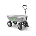 Q Garden QGPGC Poly Body Pull Dump Cart Garden Wagon 150kg Capacity with Tipping Function - 1 Year Guarantee