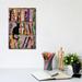 East Urban Home Bookcat by Artpoptart - Wrapped Canvas Graphic Art Canvas in Black/Gray/Orange | 12 H x 8 W x 0.75 D in | Wayfair