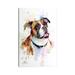 East Urban Home Boxer by Dean Crouser - Wrapped Canvas Painting Print Canvas in Black/Blue/Orange | 12 H x 8 W x 0.75 D in | Wayfair