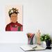 East Urban Home Frida Kahlo by Domonique Brown - Wrapped Canvas Graphic Art Print Canvas in Brown/Green/Red | 12 H x 8 W x 0.75 D in | Wayfair
