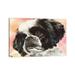 East Urban Home Puppy Dog Eyes - Shih Tzu by Judith Stein - Wrapped Canvas Painting Print Canvas in Black/Pink | 12 H x 18 W x 1.5 D in | Wayfair