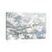 East Urban Home Dog Blossoms II in Blue Gray Crop by James Wiens - Wrapped Canvas Painting Print Canvas in Blue/White | Wayfair
