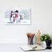 East Urban Home Snowman Family - Wrapped Canvas Painting Print Canvas in Blue/Red/White | 8 H x 12 W x 0.75 D in | Wayfair