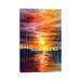 East Urban Home Landscape 2005 #1 by David Dolan - Gallery-Wrapped Canvas Giclée Canvas in Orange/Red | 18 H x 12 W x 1.5 D in | Wayfair