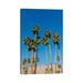 East Urban Home Palm Springs Palms IV by Bethany Young - Gallery-Wrapped Canvas Giclée Metal in Blue/Brown/Green | 40 H x 26 W x 1.5 D in | Wayfair