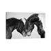 East Urban Home Horses in Black & White II - Wrapped Canvas Photograph Print Canvas in Black/Gray/White | 12 H x 18 W x 1.5 D in | Wayfair