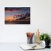 East Urban Home Hawaiian Sunset II by Bethany Young - Wrapped Canvas Photograph Print Canvas in Blue/Gray/Red | 8 H x 12 W x 0.75 D in | Wayfair