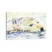 East Urban Home Polar Pleasure by Kathleen Steventon - Wrapped Canvas Painting Print Canvas in Blue/White/Yellow | 12 H x 18 W x 1.5 D in | Wayfair