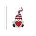 East Urban Home Valentine Gnome w/ Heart by Ephrazy Graphics - Wrapped Canvas Graphic Art Canvas in Green | 12 H x 12 W x 0.75 D in | Wayfair