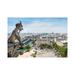 East Urban Home View From Top Of The Notre Dame Cathedral w/ It's Iconic Gargoyle Statues, Paris, France Metal | 40 H x 60 W x 1.5 D in | Wayfair