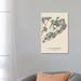 East Urban Home Staten Island, New York Map by Ayse Deniz Akerman - Wrapped Canvas Graphic Art Canvas | 26 H x 18 W x 1.5 D in | Wayfair