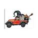 East Urban Home Halloween Jeep by Ephrazy Graphics - Wrapped Canvas Painting Canvas | 8 H x 12 W x 0.75 D in | Wayfair