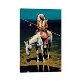 East Urban Home Whispering Moon by David Mann - Wrapped Canvas Painting Canvas | 12 H x 8 W x 0.75 D in | Wayfair 7A33DD8098D540539F332F74CC2DD89E