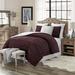 Winston Porter Dallaire Faux Fur & Sherpa Reversible 3 Piece Comforter Set Polyester/Polyfill in Red | Wayfair 6A6756F007C24B73802BDB8F914FE7AA