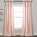 Rosdorf Park Edvin Ruffle Solid Semi-Sheer Tab Top Curtain Panels Metal in Pink | 95 H in | Wayfair 8DDFA0F184224FD789BC01982ABA54AB