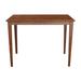 Red Barrel Studio® Lago Vista Counter Height Solid Wood Dining Table Wood in Brown | 36 H x 48 W x 30 D in | Wayfair