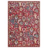 White 58 x 39 x 0.39 in Indoor Area Rug - Alcott Hill® Manns Oriental Red/Ivory Area Rug Polypropylene | 58 H x 39 W x 0.39 D in | Wayfair