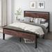 Breakwater Bay Minas Classical Metal Frame Platform Bed Wood in Brown | Queen | Wayfair 5B6C19BB920747C5B73334E865DDD939