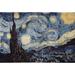 Vault W Artwork Cotton Van Gogh Starry Night Big Wall Hanging Cotton in Black/Gray | 34 H x 54 W in | Wayfair D303C5A1088F49D98E11F7076353189D
