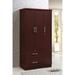 Winston Porter Blankenship 3 Door Armoire Wood in Brown | 72 H x 36 W x 21 D in | Wayfair WNPR8771 43172110