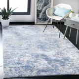 Blue 0.43 in Indoor Area Rug - Highland Dunes Grafton Abstract Gray Area Rug | 0.43 D in | Wayfair FBF362F3DA4A4B2EA7866C4CDA78A693